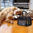 thumbnail image 3 of Bolsa de viaje de malla plegable al aire libre pequeña mascota gato perro portador bolso (gris L) Likrtyny Para estrenar, 3 of 9