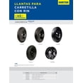 thumbnail image 2 of Llanta Solida Rin Eje Baleros Refaccion De Carretillasurtek SURTEK CATLS, 2 of 3