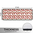 thumbnail image 5 of Kitchen Rugs Sets Of 2,Red Strawberry Plants White Pattern Anti Fatigue Kitchen Mat Rugs Non Slip Washable,Decorative Kitchen Floor Mats for Kitchen,Sink,Laundry,17"x47"+17"x47", 5 of 5