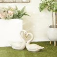 thumbnail image 2 of DecMode 17" Indoor Outdoor Swan Garden Sculpture, 2 of 8