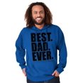 thumbnail image 3 of Cool Father's Day Best Dad Ever Hoodie Hooded Sweatshirt Men Brisco Brands M, 3 of 6