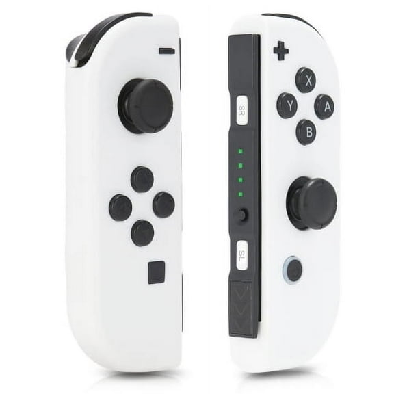 Switch Wireless Controllers Replacement Wireless Gamepad Joy-con Dual Vibration (White)