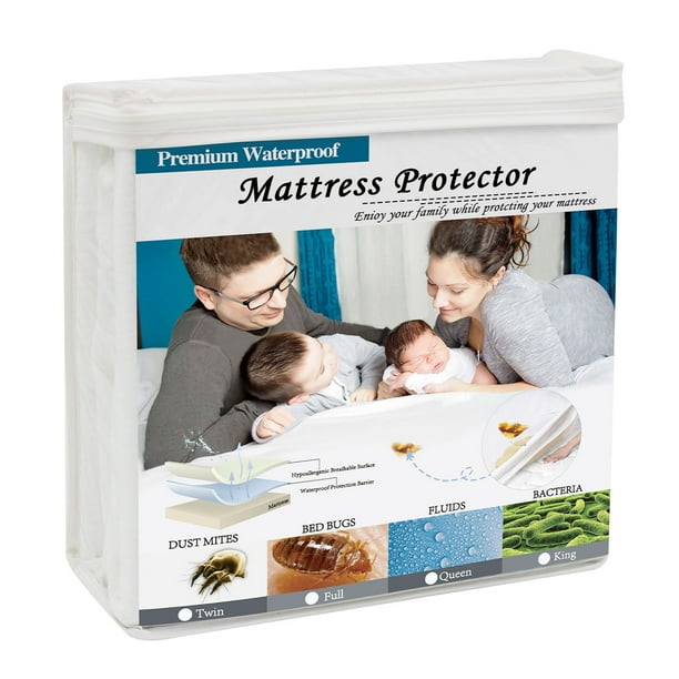 Howarmer Premium Cotton Waterproof Hypoallergenic Mattress Protector