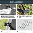 thumbnail image 5 of Bike Storage Tent, Outdoor Bicycle Cover Tent Outdoor Storage Shed Shelter with Portable Bag for 2-3 Bike Motorcycle Garden Tools, 5 of 6