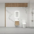 thumbnail image 2 of Topcobe Bathroom Vanity Set, Wall Mounted Cabinet with Top for Bathroom, 18x10 in, Imitative Oak, 2 of 7