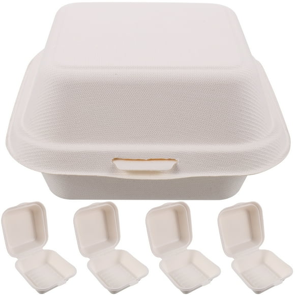 50pcs Take out Food Containers Disposable Hamburger Container Burger Boxes