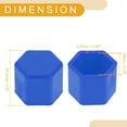 thumbnail image 4 of Unique Bargains 20 Pcs Wheel Lug Nut Bolt Rims Tire Nut Screws Dust Cap Cover Nut Protection Silicone Fluorescent Blue 2.2x19x20.2mm, 4 of 7