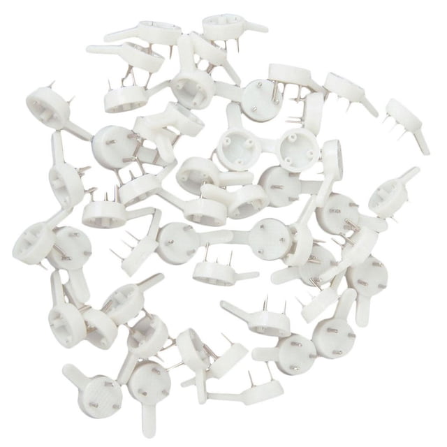 jifeng 50 Pcs Crochets Muraux Rigides pour Cadre Photo, Suspension, Attache, Fixation, Blanc