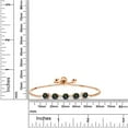 thumbnail image 2 of Gem Stone King 2.95 Ct Round Green Mystic Topaz 18K Rose Gold Plated Silver Tennis Bracelet for Women, 2 of 3