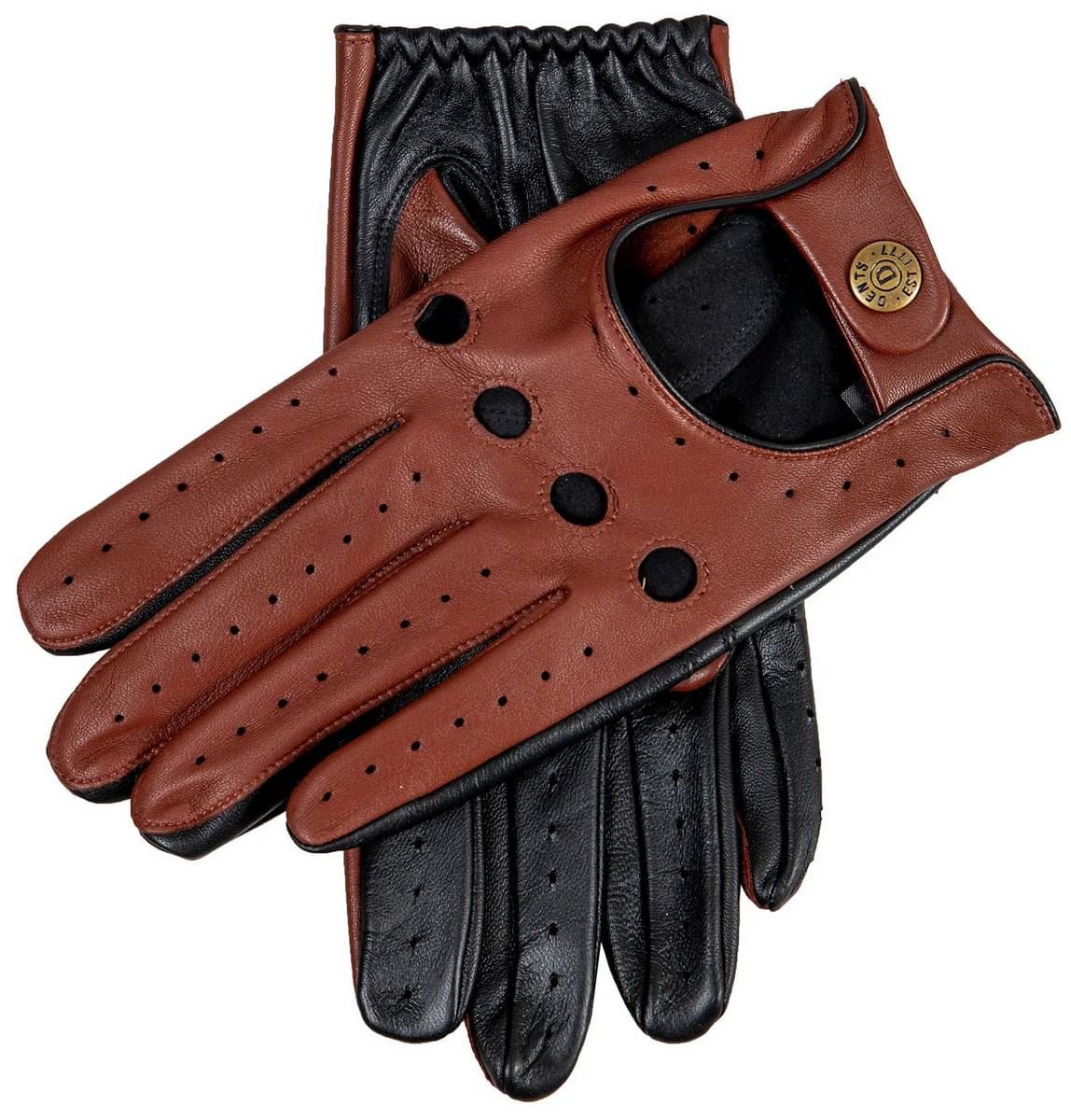 Dents Melton Heritage Peccary Leather Gloves - Black - Walmart.com