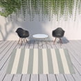 thumbnail image 2 of HomeRoots 507356 8 x 11 ft. Gray Geometric Stain Resistant Indoor & Outdoor Rectangle Area Rug, 2 of 5