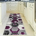 thumbnail image 5 of L'Baiet Amoura Purple Geometric 8 ft. x 10 ft. Area Rug, 5 of 5