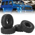 thumbnail image 4 of 4pcs 120mm Rubber Tires Replacement Part Fit For SCX10 AXI03007 D90 1/10 RC Car, 4 of 8