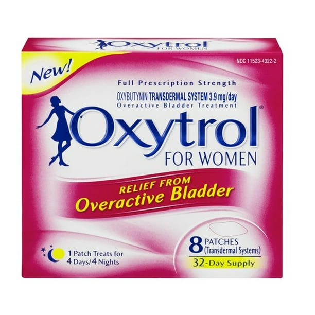 Oxytrol Women Overactive Bladder Relief Patches 8 Ct