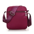 thumbnail image 4 of EUDIDV Sling Bag,Crossbody Bag Nylon Cloth Bag Multi Compartment Medium Bag Middle Aged Casual Shoulder Bag,Crossbody Bag,Small Backpack, 4 of 7