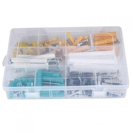 

Tebru Sturdy Self-Tapping Screw 5 Colors Screw Expansion Plug Set 200Pcs Stainless Steel Plastic Furniture Installation Wall Drilling