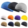 thumbnail image 2 of Summer Unisex Quick-dry Breathable Hat Motorcycle Bicycle Helmet Inner Liner Cap Outdoor UV Protection Hat Balaclava Cycling Cap Yellow, 2 of 6