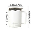 thumbnail image 3 of Insulated Stainless Steel Coffee Tumbler with Lid 500ml – Double Wall Vacuum Cup, Leakproof Travel Mug for Hot and Cold Drinks, Office and Home Use, 3 of 6