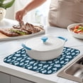 thumbnail image 2 of Smiling Ghosts Halloween Pattern Dish Drying Mat for Kitchen 1 Pack, Ultra Absorbent Microfiber Dishes Drainer Mats,16x18in(41x46cm), 2 of 6