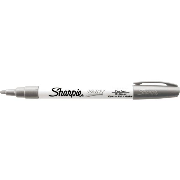 Sharpie® OilBased Paint Marker, Fine Point, Silver