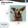 thumbnail image 3 of Dog Playing with Ball Canvas Wall Art, design by Studio Bautista, 3 of 8