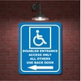 thumbnail image 2 of Disabled Entrance Only Aluminum Composite Sign, 15"x18", 2 of 9
