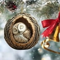 thumbnail image 2 of AUDeals Animal Christmas Ornaments for Tree, 2D Acrylic Xmas Decorations with Animal Patterns, Seasonal Decor Keepsake Gifts for Animal Lovers, 2 of 9