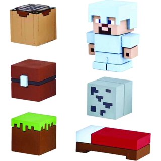 Minecraft Mine-Keshi Wood Planks & Glass Block Buildable Eraser