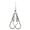 Silver Black, variant on UsilkU Embroidery Sewing Scissors Vintage DIY Stainless Steel Paper Fabric Cutting Shear for Household Daily Office Use, Red Color, 5.5 inches / 14 cm, Precise Fine Tip Design