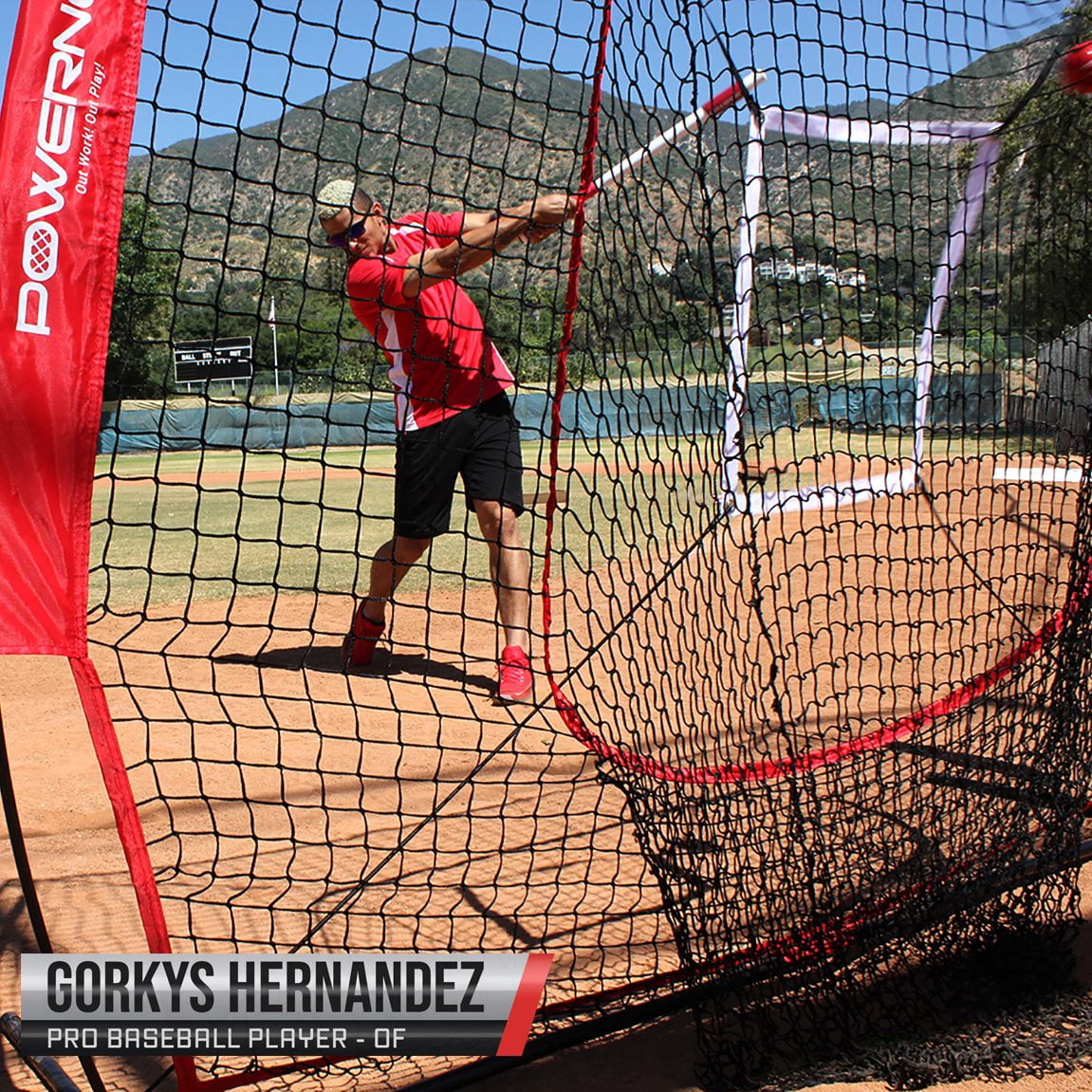 PowerNet Baseball Softball Practice Net 7x7 with Baseball Accessories for Practice Pitching & Batting, Ball Caddy, Weighted Baseballs, Tee (Deluxe Kit)