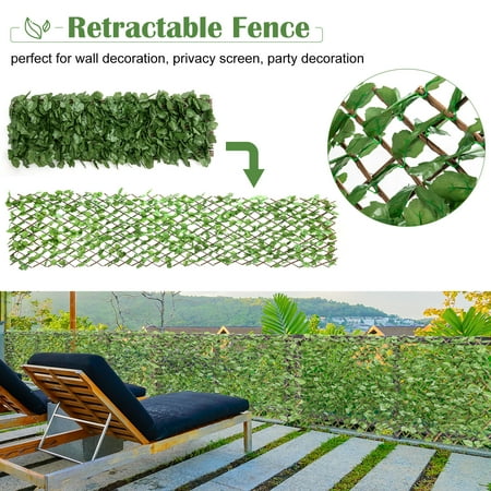 Costway 3pc Artificial Leaf Faux Ivy Privacy Fence Screen Expandable Retractable Walmart Canada Costway 3pc Artificial Leaf Faux Ivy Privacy Fence Screen Expandable Retractable Walmart Canada