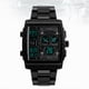 thumbnail image 4 of Reloj de pulsera analógico-digital deportivo militar cuadrado grande para hombre, resistente al agua, para exteriores (negro), 4 of 8