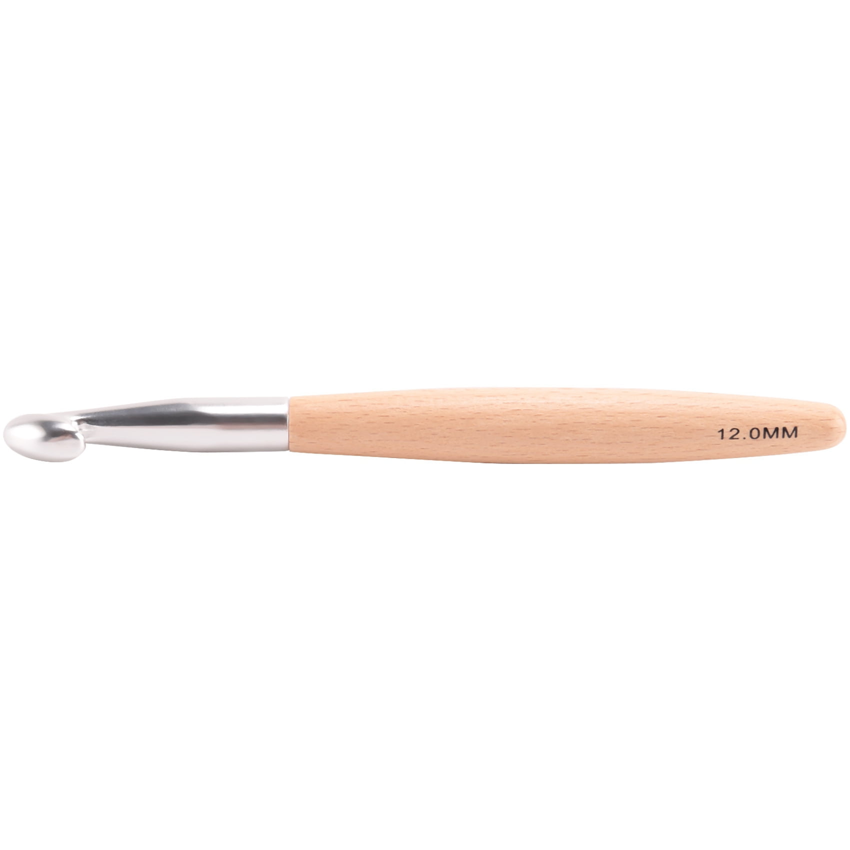 50X Big Crochet Hooks Set with Beech Wood Handle, Crochet Hooks for Chunky Yarn, Size 7mm 8mm 9mm 50mm 12mm
