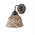 thumbnail image 2 of Meyda Tiffany 249827 Tiffany Fishscale 11" Tall Wall Sconce - MultiColor, 2 of 2
