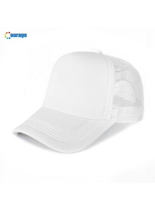 Buy 10pcs Unfinished Sublimation Hats Blank Heat Transfer Baseball DIY Mesh  Hats Online  . Made of polyester, sponge, PVC, safe to use,  washable and reusable, not easy to fade or break