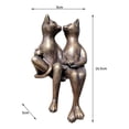 thumbnail image 4 of Estatuilla Estatua Bonita estatua de gato para citas, ornamento de gato de resina, arte artesanal, escultura de Animal, de gato de pareja enamorada para Magideal Estatuilla Estatua, 4 of 7