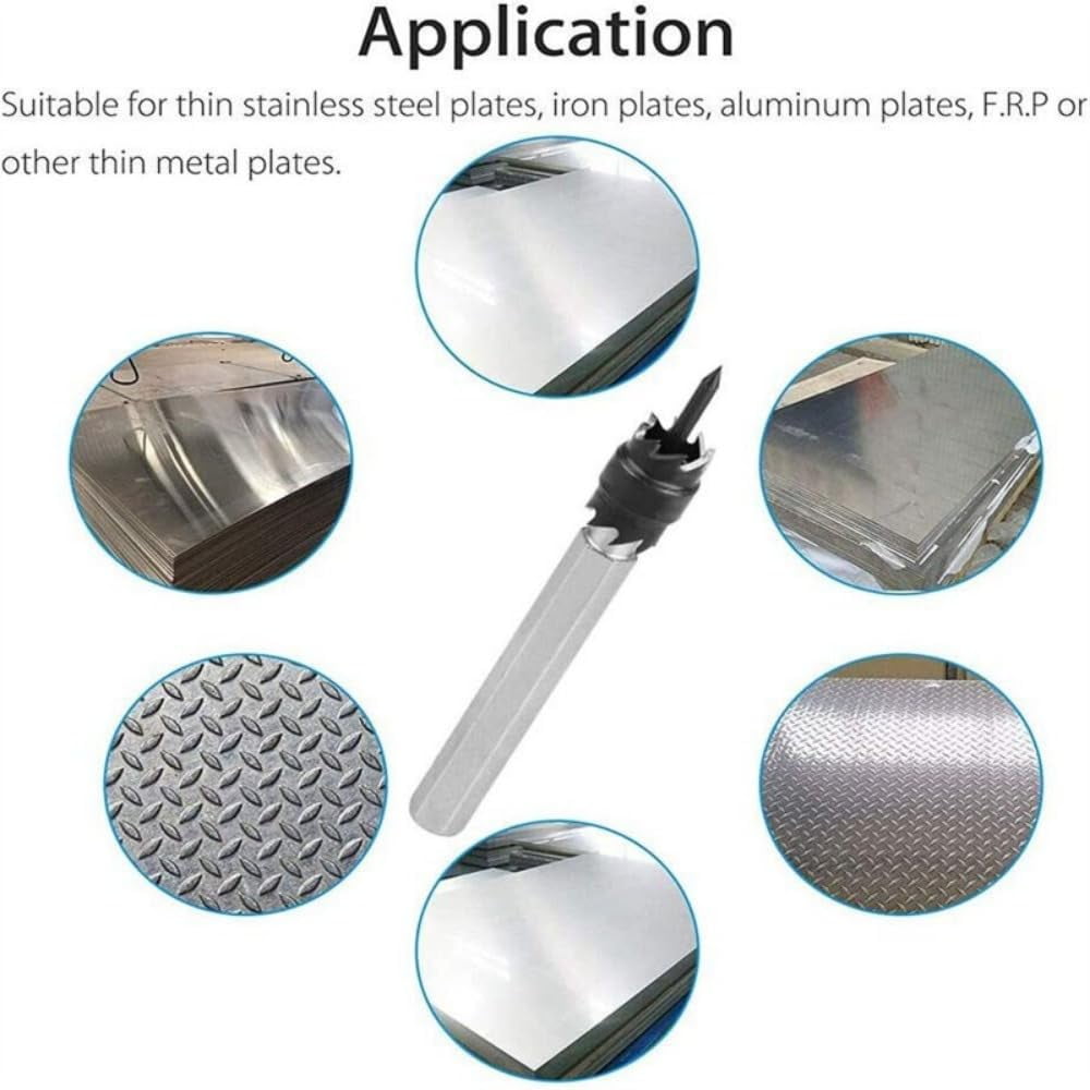 10pcs 3/8" Spot Weld Drill Bits High Efficiency Double-sided Blades Spot Welder Cutter Set For Power Drill Spot Welding