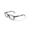 thumbnail image 4 of Nike Kids Rectangular Eyeglasses, NIKE 5538G, Black/Lime, 46-17-130, with Case, 4 of 14