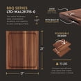 thumbnail image 2 of John Boos Walnut Wood Juice Groove Cutting Board w/ Boos Block Maintenance Set, 2 of 12