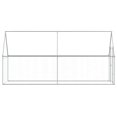thumbnail image 4 of vidaXL Chicken Cage Silver Galvanized steel 157.5 x 39.4 x 74.8 in, 4 of 5