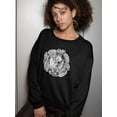 thumbnail image 2 of Axolotl Little Salamander Design Sweatshirt Women -Image by Shutterstock, Female 4X-Large, 2 of 4