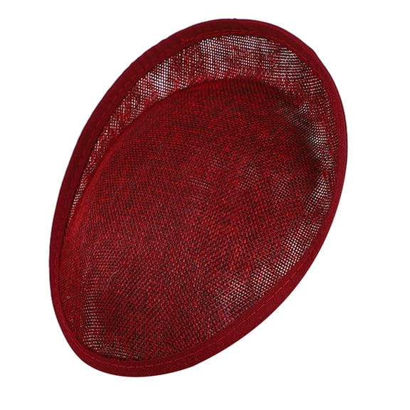 Elegant Millinery Base Fascinators Hat Flax Base 1920s Tea Hat for Girls Women Vintage Pillbox Hat Perch Round Saucer