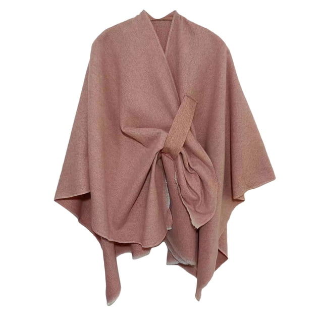 Wraps Womens Large Front Poncho Sweater Wrap Topper Knitted Elegant Shawls Cape For Fall Winter Wraps