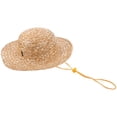thumbnail image 4 of WORGEOUS Sombrero de paja para niños Sombrero de paja para niños Sombrero de paja para el sol Sombrero de paja para la playa Sombrero de paja para exteriores, 4 of 9