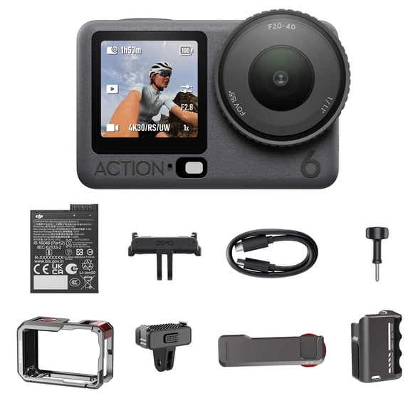 Cámara de acción DJI Osmo Action 6 8K resistente al agua hasta 20 m
