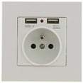 thumbnail image 5 of Prise Électrique Murale avec Double USB - Chargeur pour iPhone/Android Prise Française, 5 of 5