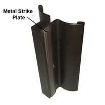 Gordon Glass® 4" Frameless Shower Door Handle with Metal Strike Plate - Oil Rubbed Bronze Finish