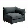 thumbnail image 2 of Grey Modern Chenille Storage Sofa - 2/3/4-Seat for Living Room with Wrapped Backrest & Rolled Piping, 2 of 9