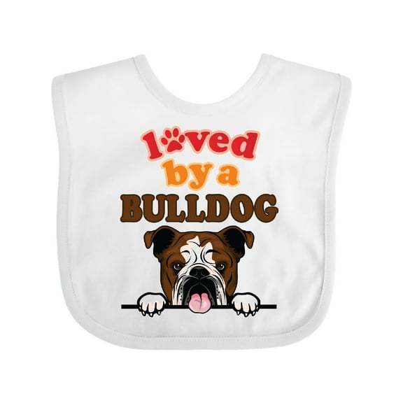 Inktastic English Bulldog Dog Girls Baby Bib