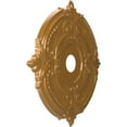 thumbnail image 2 of Ekena Millwork 22"OD x 3 1/2"ID x 1"P Attica Thermoformed PVC Ceiling Medallion (Fits Canopies up to 7 3/4"), Universal Aged Metallic Vintage Gold, 2 of 10